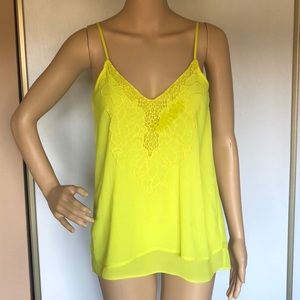 XOXO neon yellow camisole tank top. Size XS